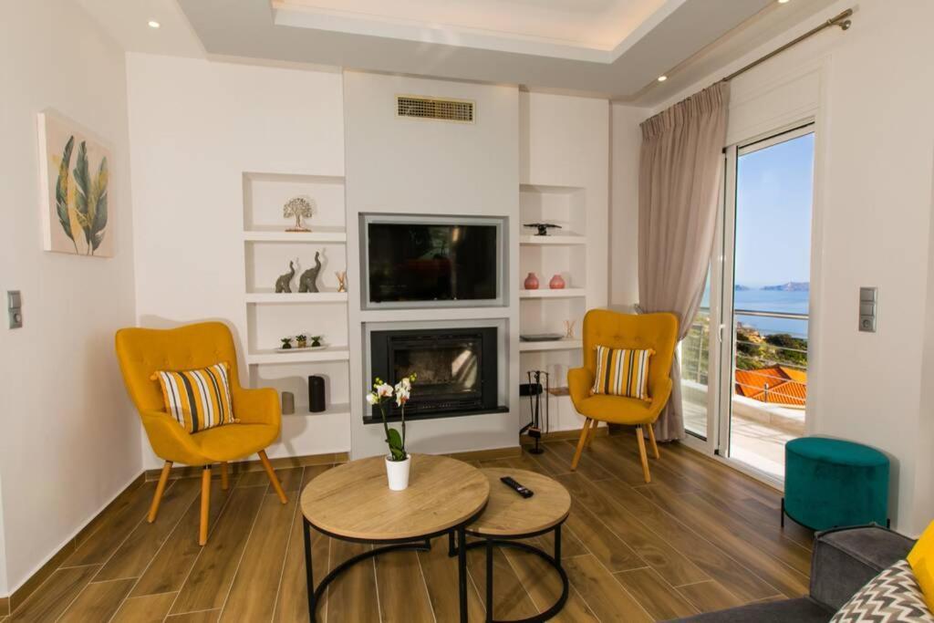 Vila Chrysi'S Ocean View Retreat Kerames Exteriér fotografie